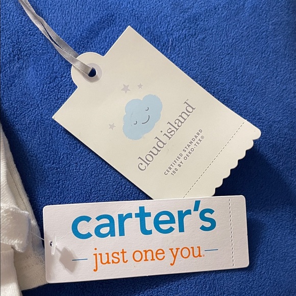 Cloud Island White and Blue Baby Outfit and a carters shirt 12 months - Picture 2 of 7